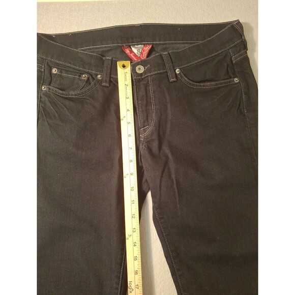 Lucky Brand Jeans Zoe Women's 10/30 Black Straight Stretch Cowgirl Mom 34/33 - Picture 3 of 15